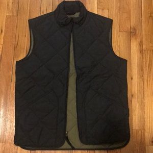 JCREW Quilted Vest in Black Size Small